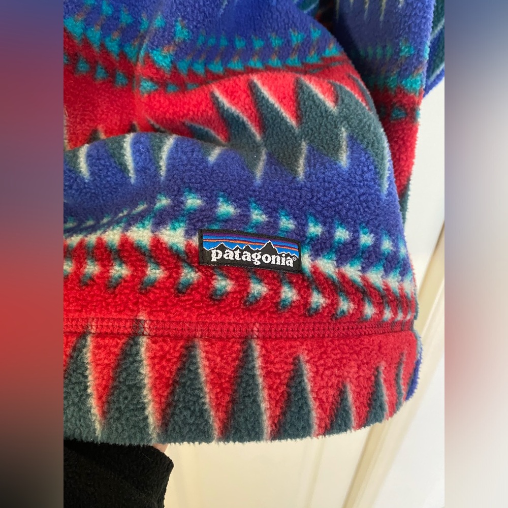 Vintage Rare 1996 Patagonia Minehaha Flame 1/4 Zip Fleece Jacket - Picture 4 of 9